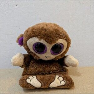 Ty Peek-A-Boo Phone Holder with Screen Cleaner Bottom Chimps the monkey 5"